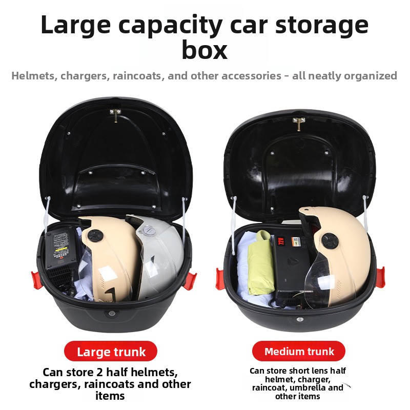 صندوق تخزين دراجة نارية عالمي  - مراجعة Battery Case Storage وسعره